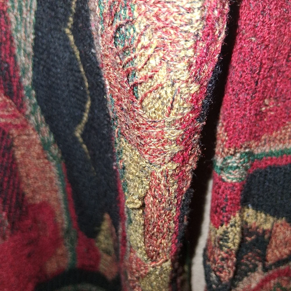 VTG Protege I Collection Sweater 3D Textured Knit Coogi Style Cosby Men’s XL - Picture 4 of 7